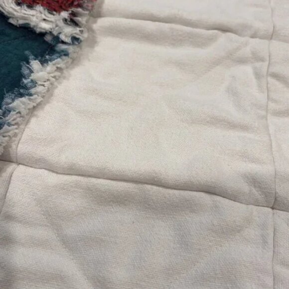 NWOT Handmade flannel hedgehog baby rag quilt - Picture 3 of 6